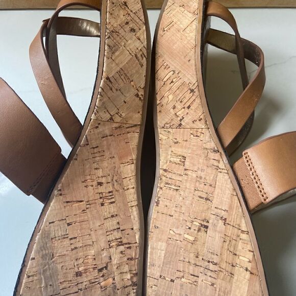 Sam Edelman Rayna Leather Slip On Platform Sandals, Saddle, Size 9.5 - Picture 7 of 12